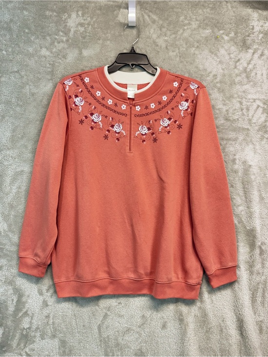 Vintage Tops - Vintage Blair Crewneck Sweatshirt Double Collar Grandma 1/4 Zip Pullover Small